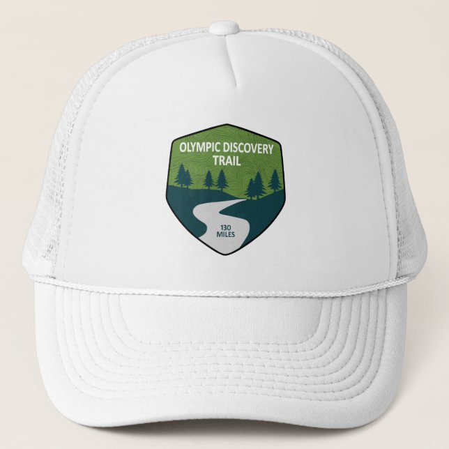 Olympic Discovery Trail Washington State Trucker Hat (Front)