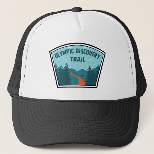 Olympic Discovery Trail Washington State Trucker Hat (Front)