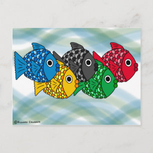 Olympic Fish postcard
