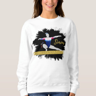 Olympic Gymnast Silhouette Art Sweatshirt