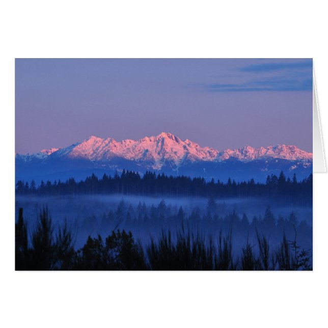 Olympic Mountains at Sunrise (Front Horizontal)