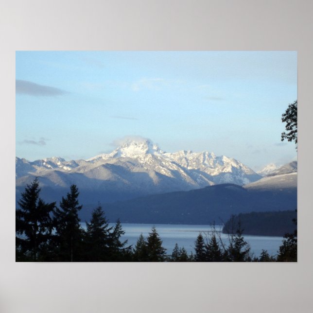 Olympic Mountains Poster (Front)