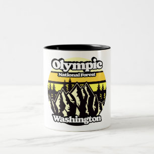 Olympic National Forest, Washington Two-Tone Coffee Mug