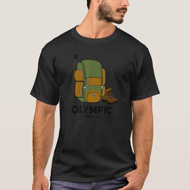 Olympic National Park Backpack T-Shirt (Front)