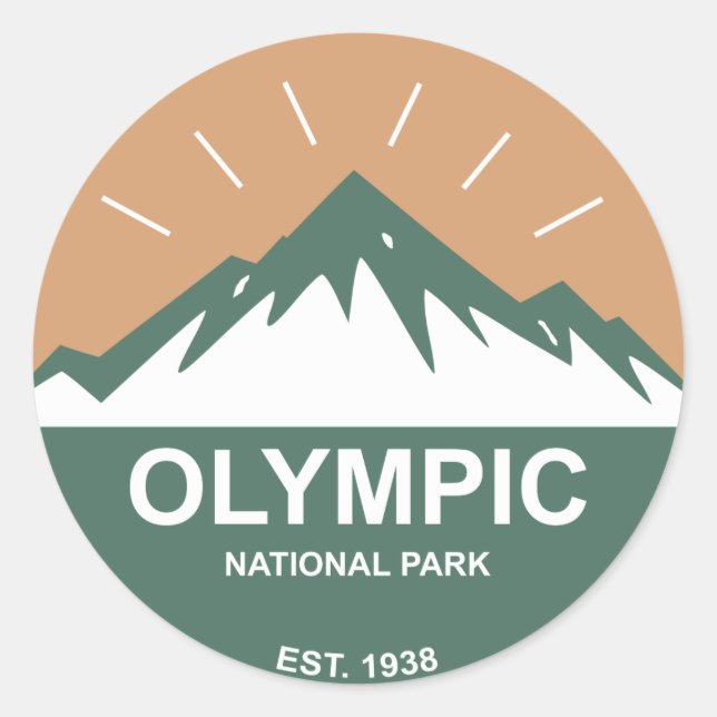 Olympic National Park Classic Round Sticker (Front)