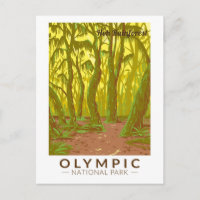 Olympic National Park Hoh Rainforest Travel Art