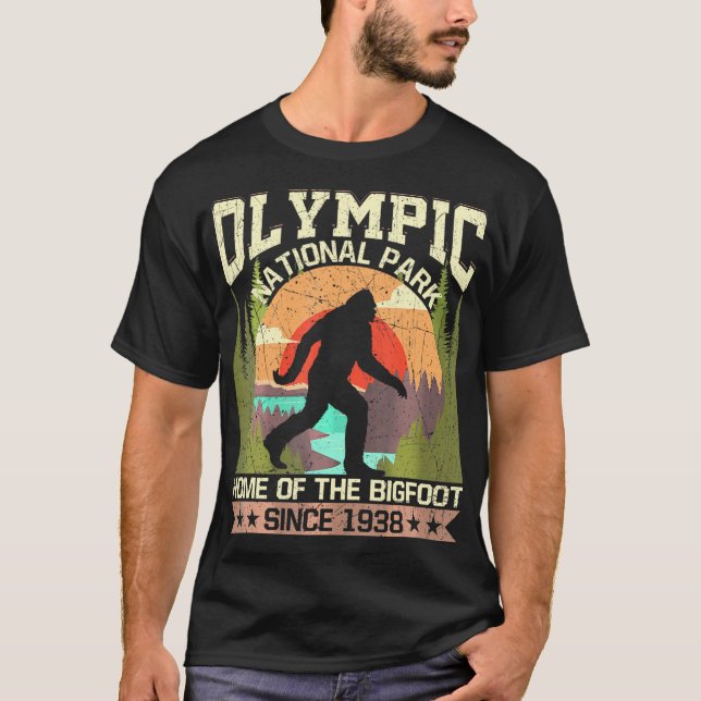 Olympic National Park - Home Of The Bigfoot Since  T-Shirt (Front)