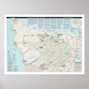 Olympic National Park Map (2010) Poster