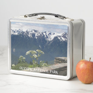 Olympic National Park Mountain Landscape Metal Lunch Box