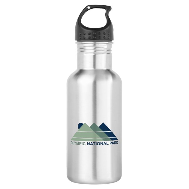 Olympic National Park Mountain Sun 532 Ml Water Bottle (Front)