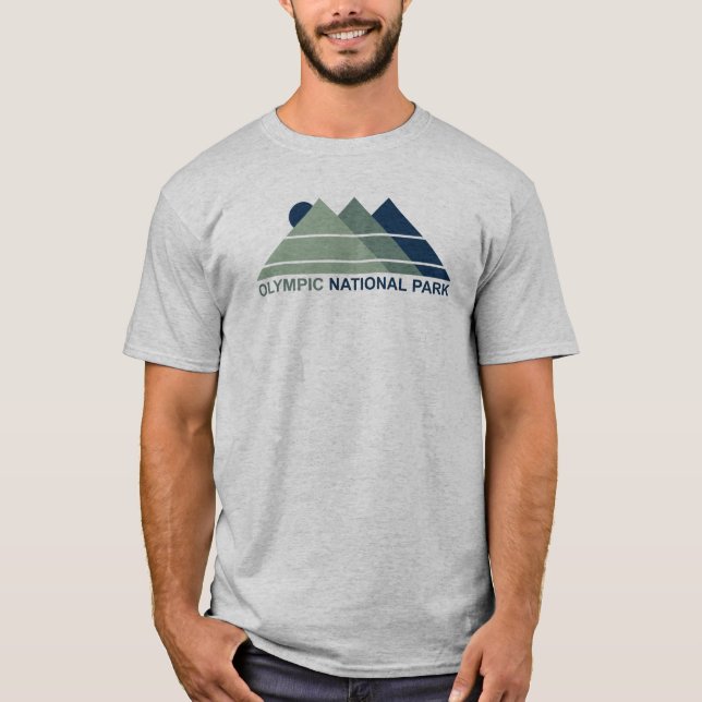 Olympic National Park Mountain Sun T-Shirt (Front)