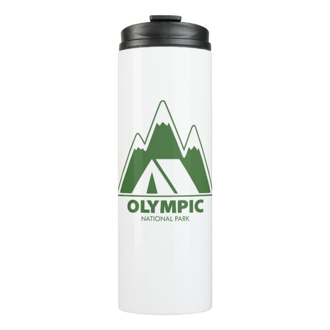 Olympic National Park Mountains Camping Thermal Tumbler (Front)