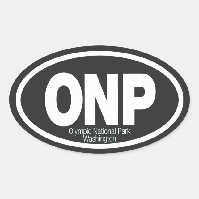 Olympic National Park Oval Sticker (Front)