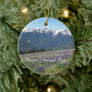 Olympic National Park Photo Ceramic Ornament