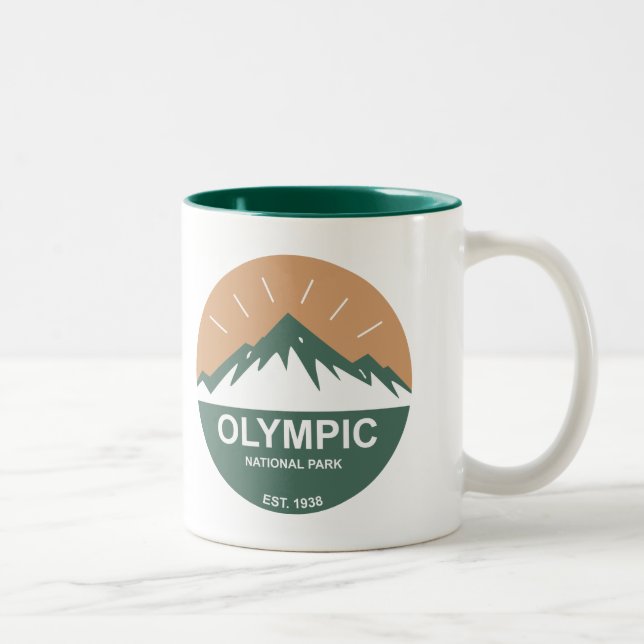 Olympic National Park Two-Tone Coffee Mug (Right)