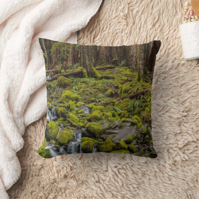 Olympic National Park, Washington State Throw Pillow (Blanket)