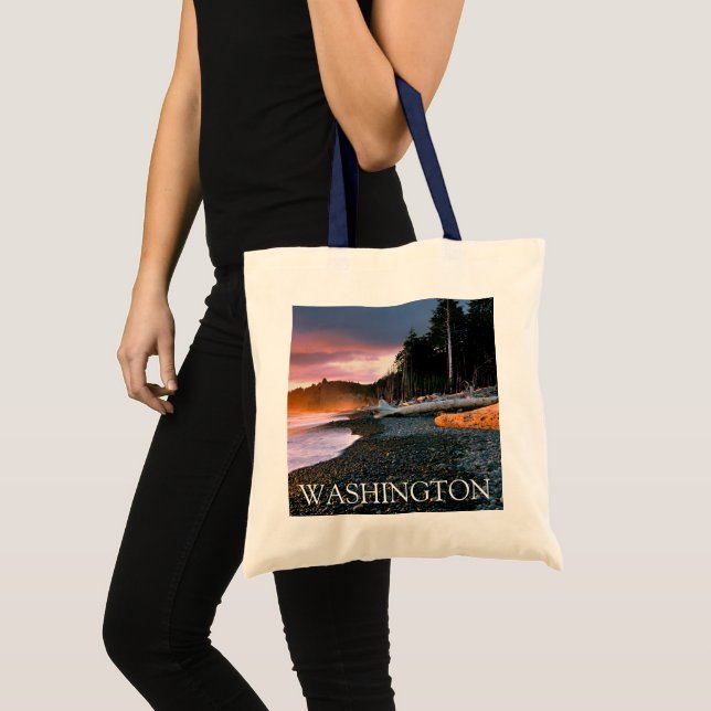 Olympic National Park | Washington State Tote Bag (Front (Product))