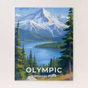 Olympic National Park   Washington Travel Art Jigsaw Puzzle