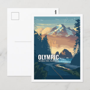Olympic National Park Washington USA  Postcard