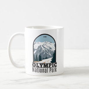 Olympic National Park Washington Vintage Coffee Mug
