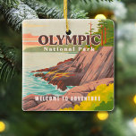 Olympic National Park Washington Vintage Souvenir Ceramic Ornament<br><div class="desc">Olympic National Park Washington Vintage Souvenirs. Are you a proud to visit Olympic National Park Washington ? Show your friends how much you love Mammoth Cave National Park and support the outdoors lifestyle with this awesome eye catching design! There is no way on earth better!</div>