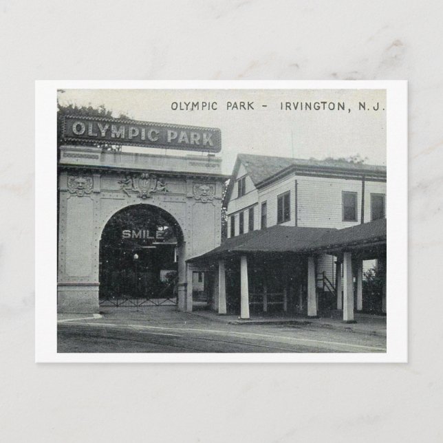 Olympic Park, Irvington, New Jersey Vintage Postcard (Front)