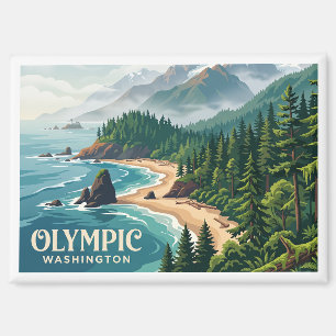 Olympic Peninsula & Olympic National Park Magnet