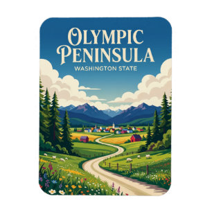Olympic Peninsula USA Magnet