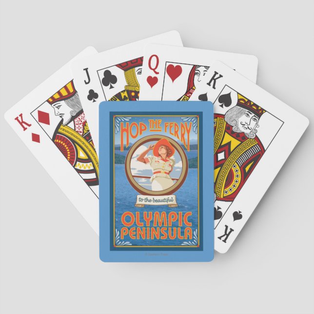 Olympic Peninsula, WashingtonHop the Ferry Playing Cards (Back)