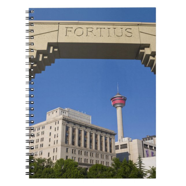 Olympic Plaza and Calgary Tower, Alberta, Canada Notebook (Front)