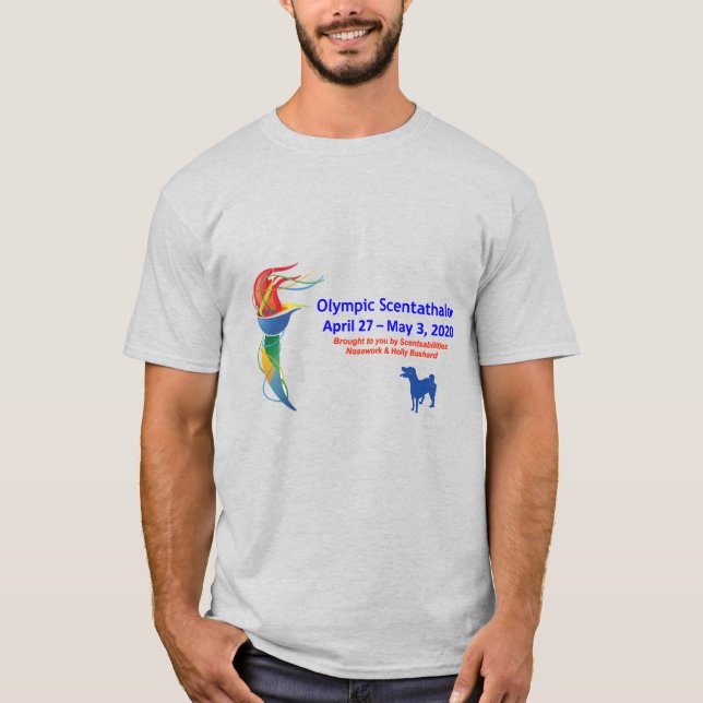 Olympic Scentathalon Men's Basic T-shirt (Front)