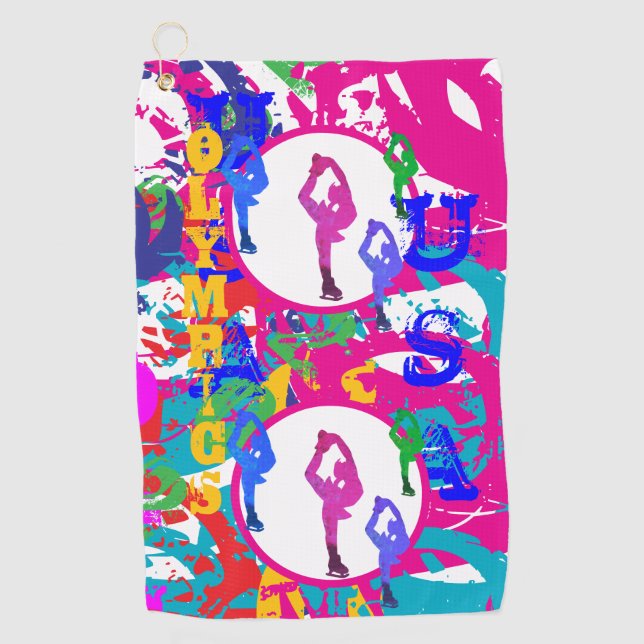 OLYMPIC SKATING  GOLF TOWEL (Front)