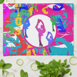 OLYMPIC SKATING  KITCHEN TOWEL