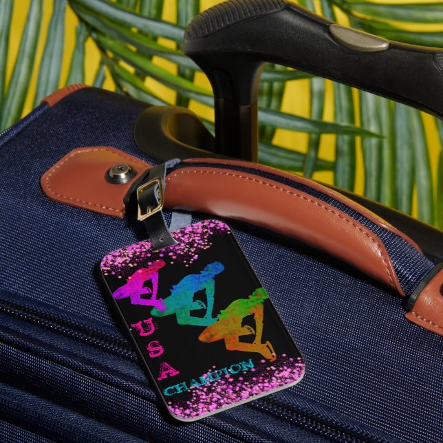 OLYMPIC SKATING  LUGGAGE TAG (Front Insitu 1)