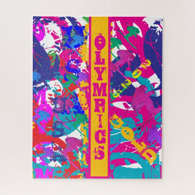 OLYMPIC SKIING JIGSAW PUZZLE (Vertical)