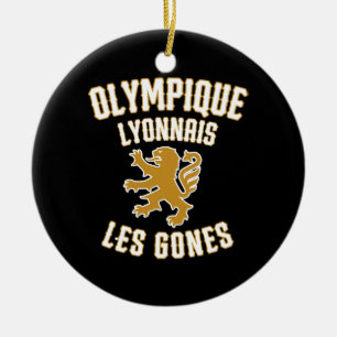 Olympique Lyonnais Les Gones Ceramic Ornament