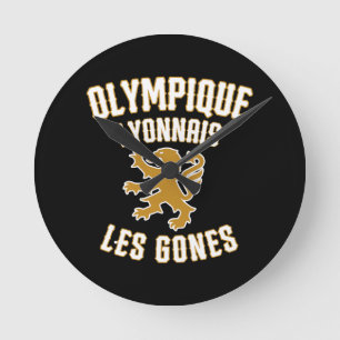 Olympique Lyonnais Les Gones Round Clock