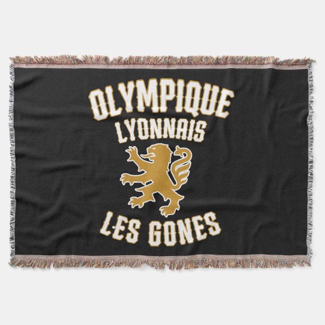 Olympique Lyonnais Les Gones Throw Blanket (Front)