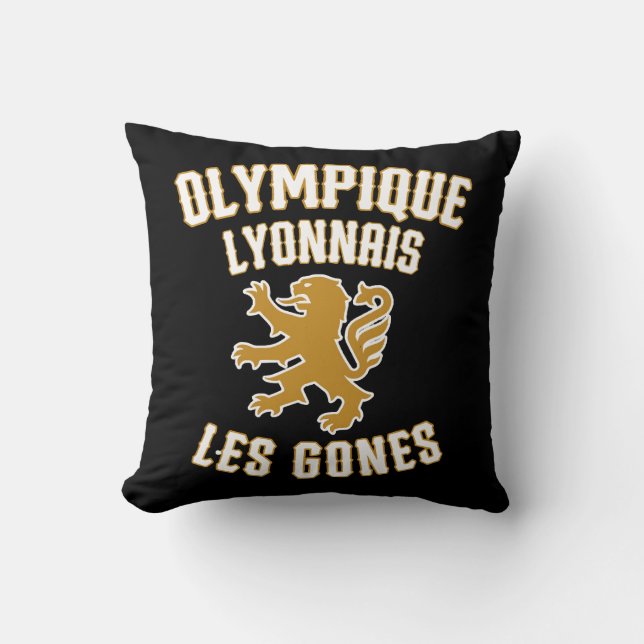 Olympique Lyonnais Les Gones Throw Pillow (Front)