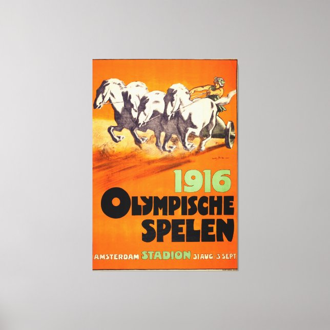 Olympische Spelen 1916 Canvas Print (Front)