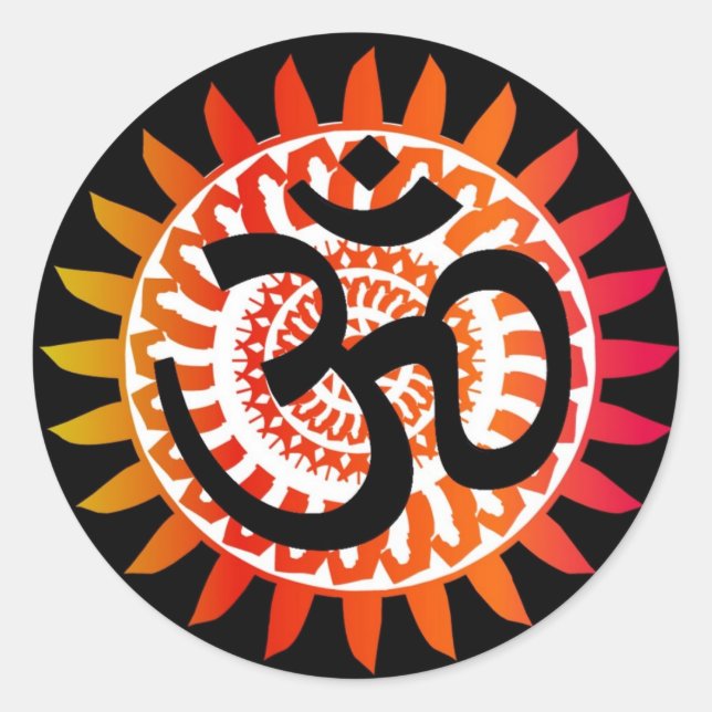 OM1 CLASSIC ROUND STICKER (Front)