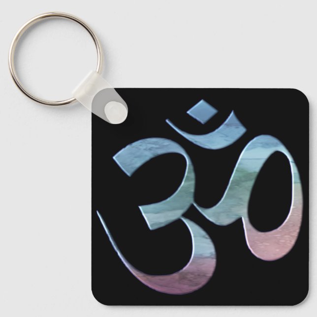 Om 1 keychain (Front)