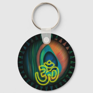Om 3 keychain