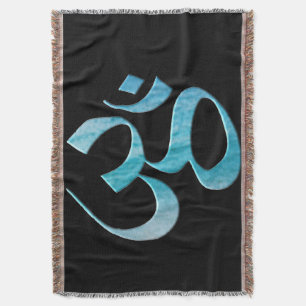 Om 6 throw blanket