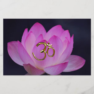 OM and the lotus flower