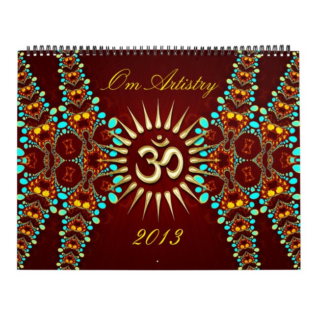 OM Artistry Yoga New Age Meditational Calendar (Cover)