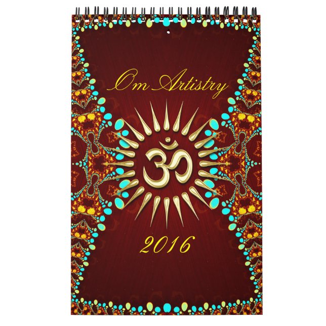 OM Artistry Yoga New Age Meditational Calendars (Cover)