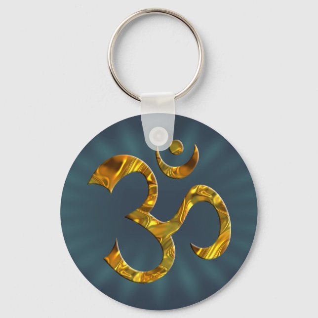 OM / AUM - GOLD KEYCHAIN (Front)