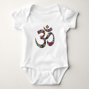 Om Aum Namaste Yoga Symbol Baby Bodysuit
