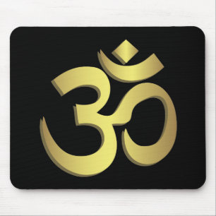 Om ( Aum ) Namaste yoga symbol Mouse Pad